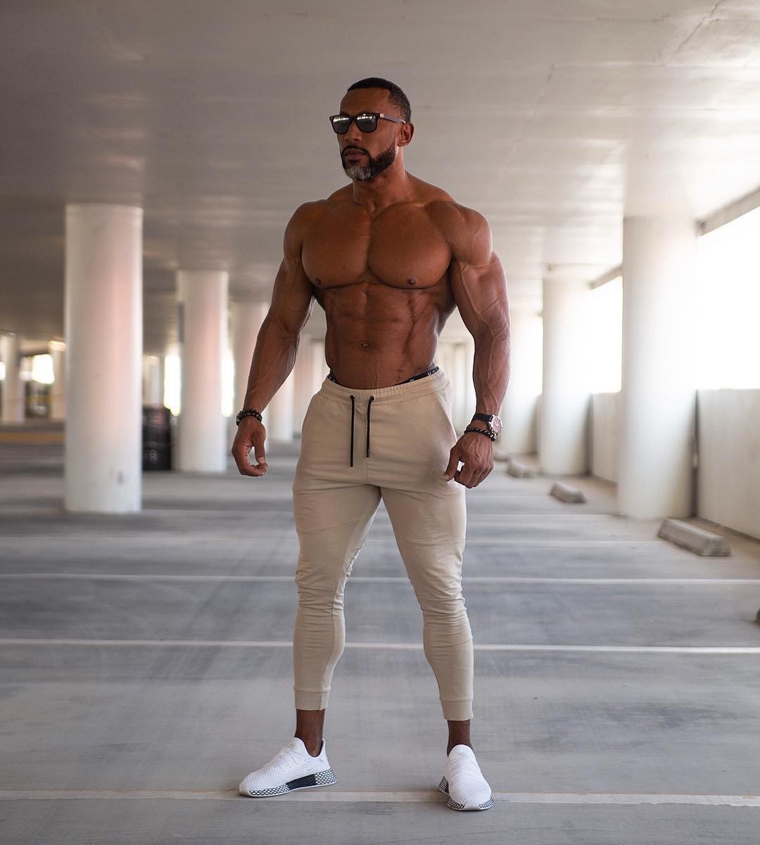 Muscle-type male brother spring running fitness sports pants men's equipment training pants slimming pipe pants