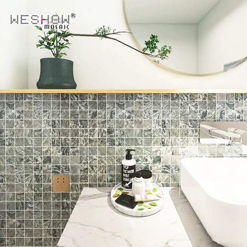 Серый Дарма Мозаичная плитка натуральный камень Баванг Цветок Холл Туалет Фон Антиоплалл Плитка пола