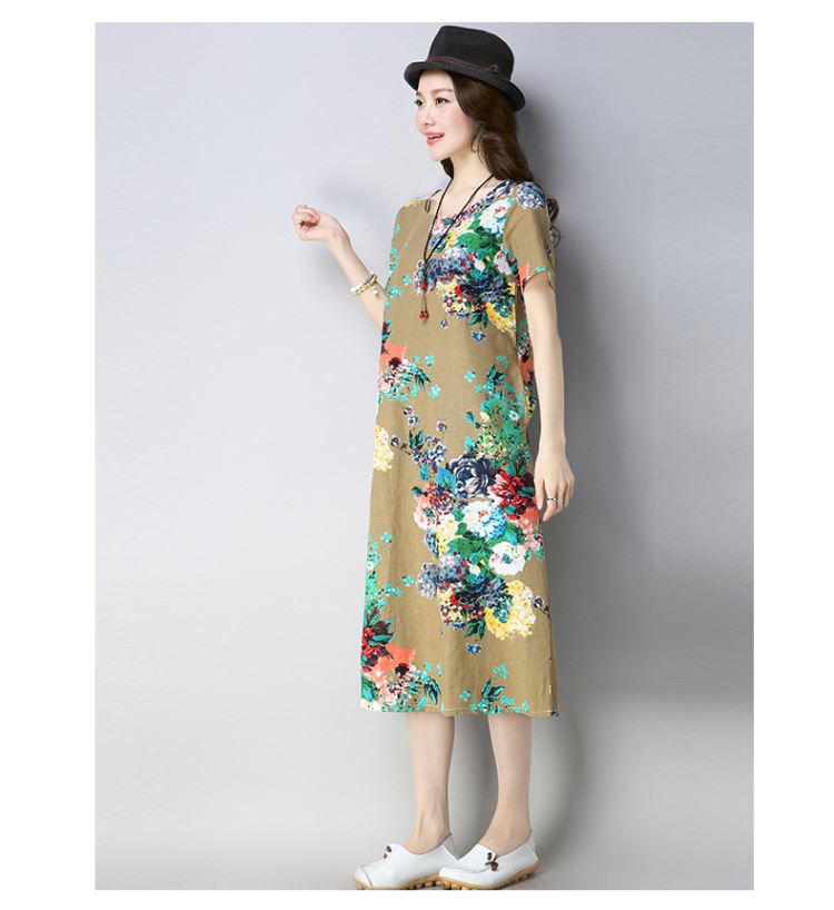 Robe femme en Coton et lin - Ref 3327112 Image 20