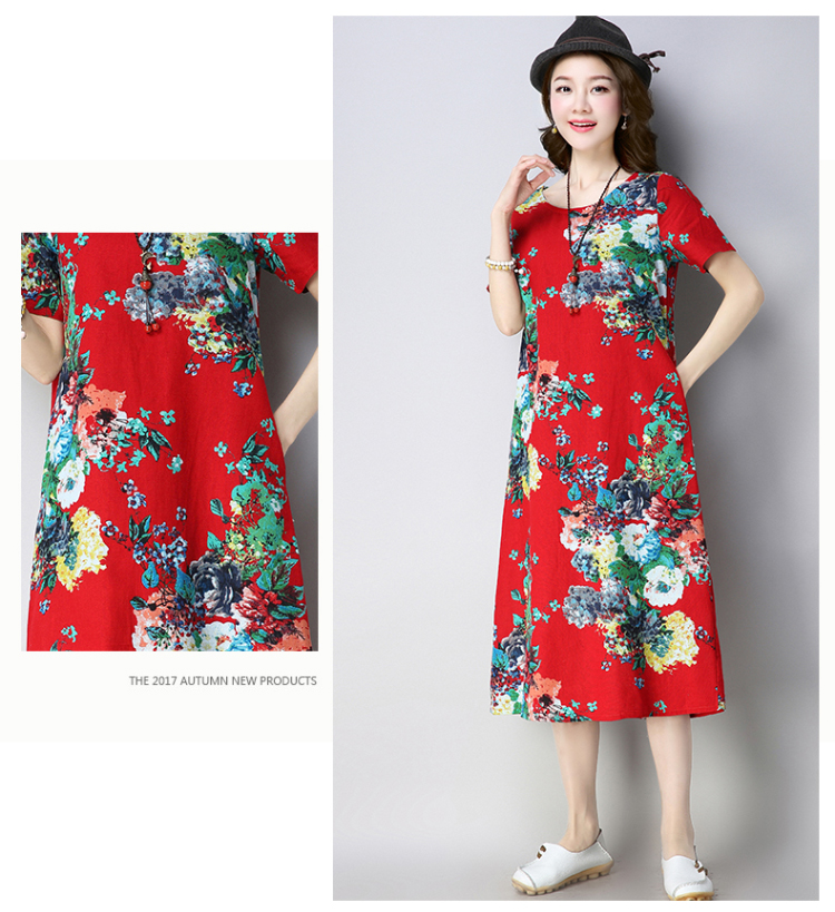 Robe femme en Coton et lin - Ref 3327112 Image 32