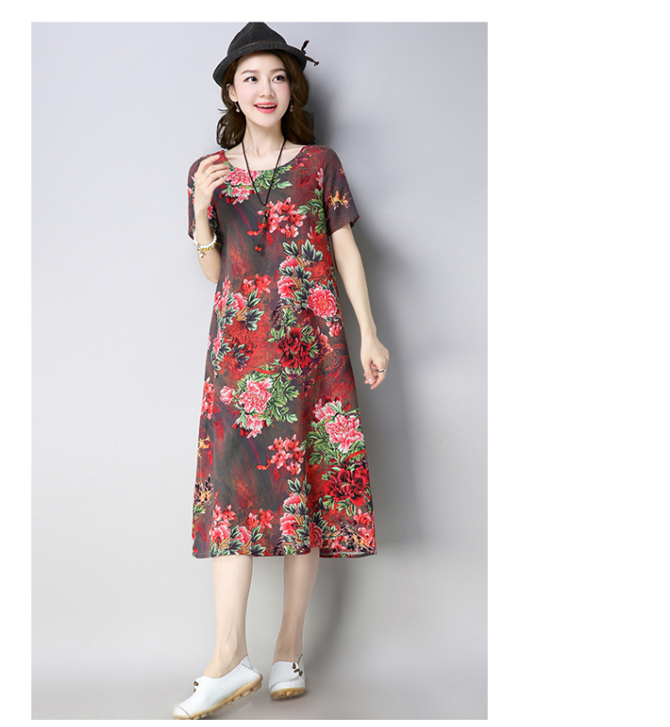 Robe femme en Coton et lin - Ref 3327112 Image 16