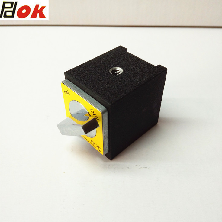 Pdok Wire Cutting Fixed Magnetic Base Magnetic Baseplate Pd-312 Switchable Mini Small Magnet Block 30kg Suction Force