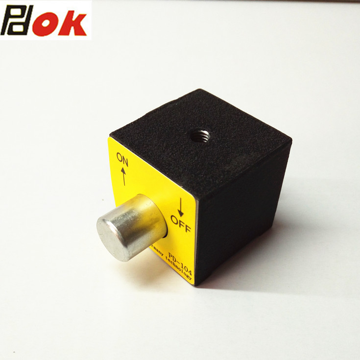 PDOK Magnetic base Magnetic base PD-104 Mini magnetic base 17KG suction push button switch type small magnet