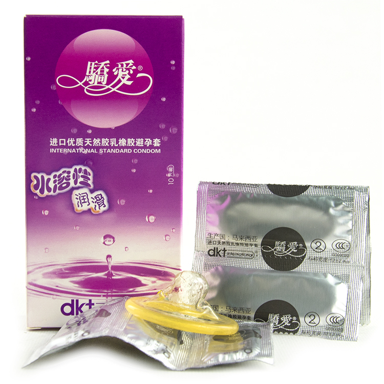 骄爱避孕套 水溶性润滑10只进口安全套 成人房事情趣性用品超润滑