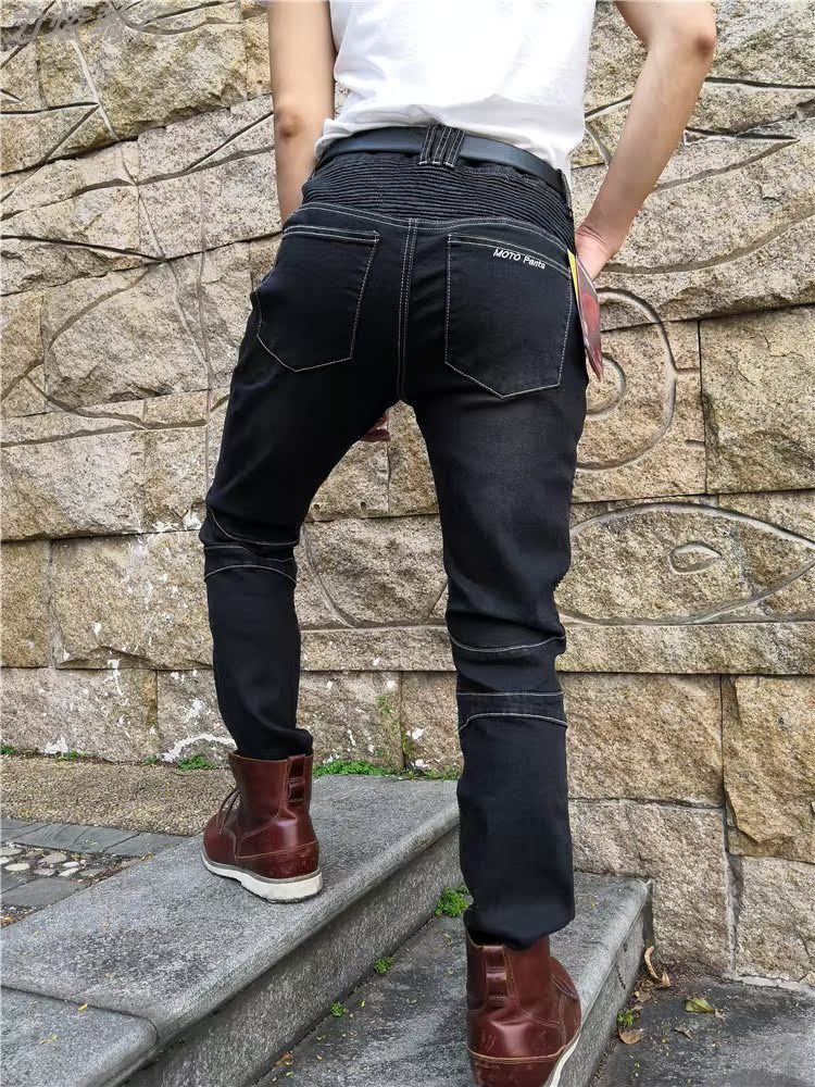 Mùa thu 2018 đua xe gắn máy cưỡi quần lọt khe eo quần quần du lịch Harley bảo vệ dụng cụ quần xe máy nam - Xe máy Rider thiết bị găng tay cụt ngón đi xe máy