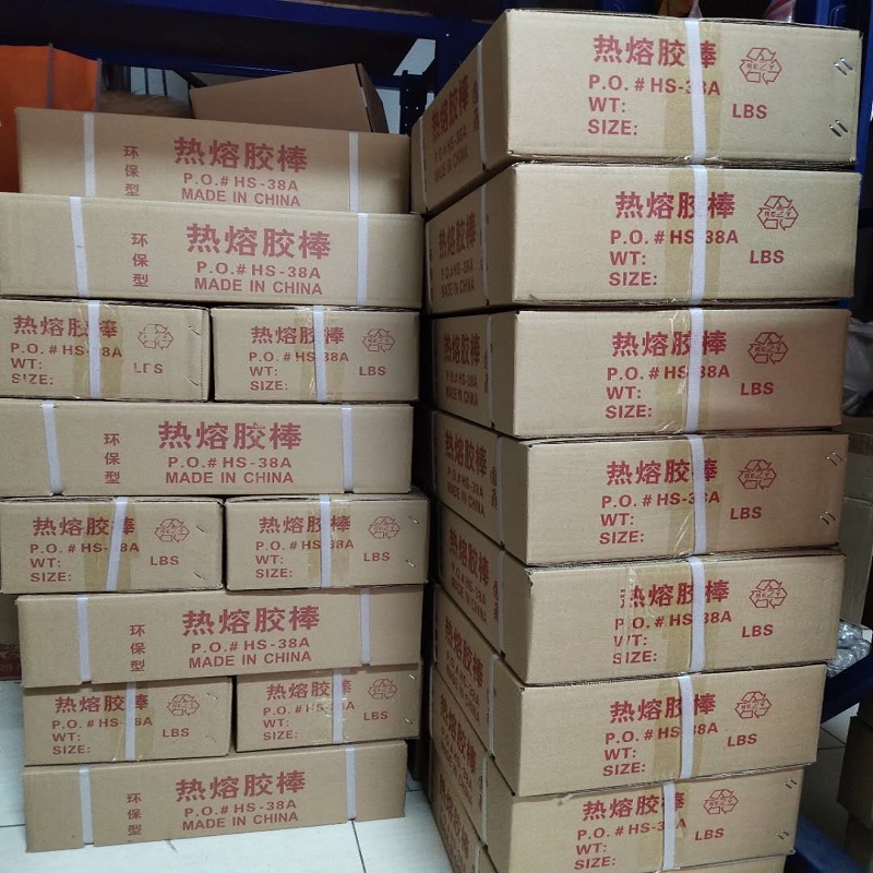 Full box of environmentally friendly high-viscosity white transparent hot-melt glue stick black glue strip yellow stick stick glue high temperature glue stick