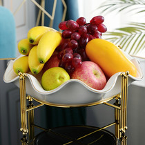 Chinese New Year Candy Box Dry Fruit Pan Snack Pan Creative Nut Cartridge lid Dining Room Tea Table Light Lavish Fruit Tray