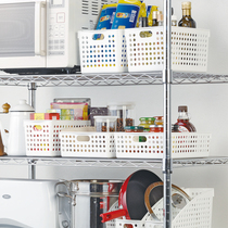 Japan imported desktop storage basket dormitory toiletries office desktop sundries kitchen plastic storage basket