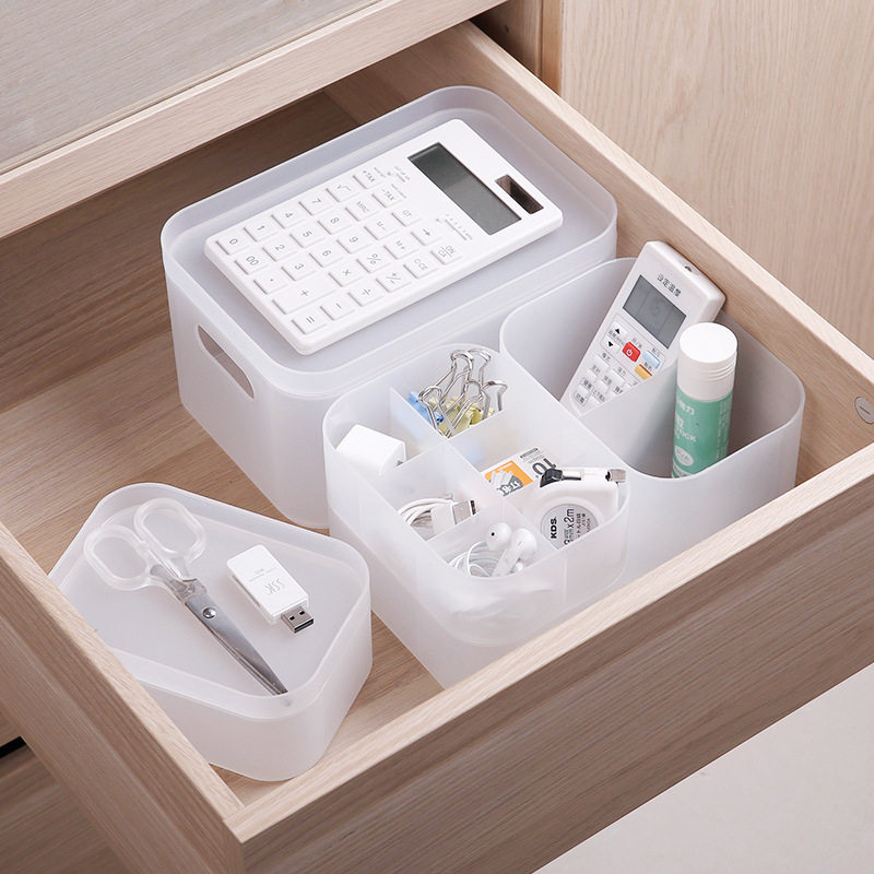 Japan-style free combined desktop Cosmetic Storage Box Suit can be superimposed Divided Dresser Dresser Skin-care finishing box-Taobao