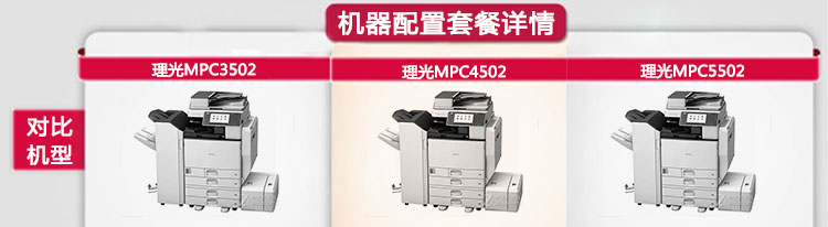 Máy in màu kỹ thuật số mới của máy in mpc3502 / 4502/550 tự động in hai mặt - Máy photocopy đa chức năng