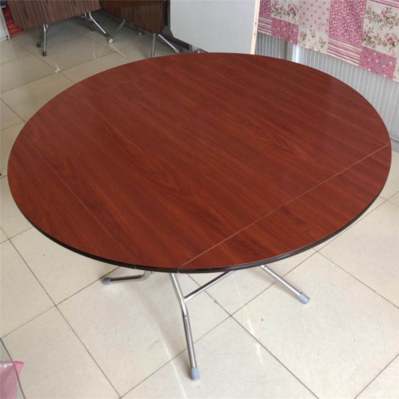 Bàn hoạt động đa chức năng có thể thu gọn đơn giản 6-8-10 căn hộ nhỏ sáu người nhà tròn bàn vuông - Bàn bàn máy vi tính