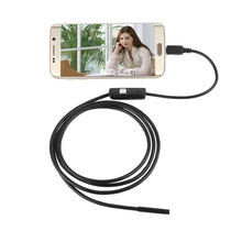 7mm HD Android mobile phone computer USB endoscope waterproof industrial pipe auto repair soft line endoscope 2 m