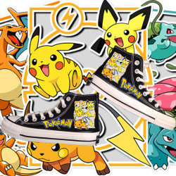 Pokemon Pokemon Pikachu Bulbasaur Cloth Shoes Pokemon Gengar Pokemon Co-branded Shoes