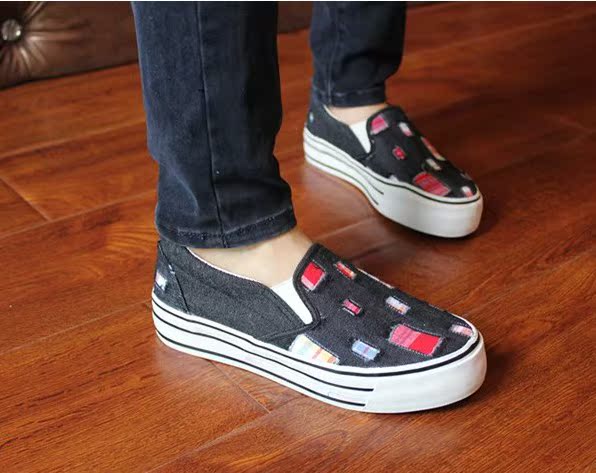 18 mùa xuân và mùa hè mới thoáng khí một bàn đạp vải thấp để giúp giày nữ lười đi giày hoang dã giày đế mềm đế dày sandal nữ