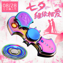 Bat fingertip gyro usb charging lighter novel electronic cigarette lighter personalized signature custom gift