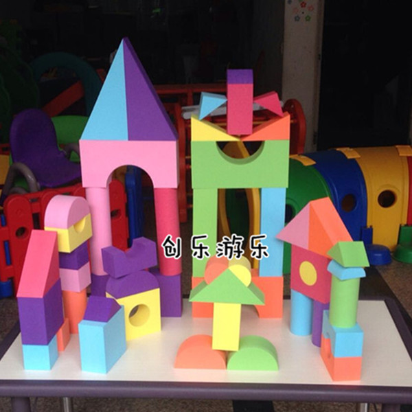Children's large foam building blocks EVA 48 pieces of software sponge building blocks extra size assembly puzzle