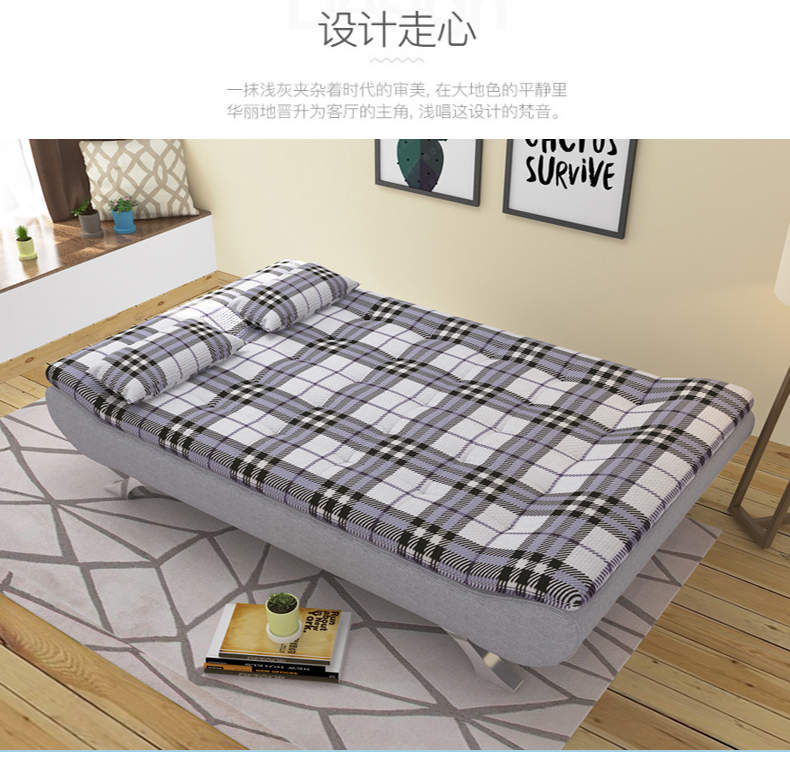 Gấp sofa giường 1,8 m phòng đôi sống căn hộ nhỏ hiện đại nhỏ gọn đa chức năng kép sử dụng di động và có thể giặt vải 1.5 - Ghế sô pha ghế sofa nhỏ