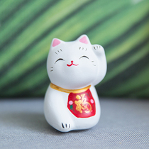 Lucky Cat Ornament Extra Small Plaster Japanese Lucky Cat Opening Creative Gift