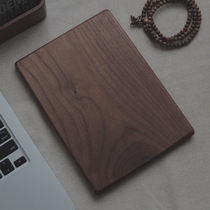  Creative mouse pad solid wood black walnut creative mouse pad can be customized logo