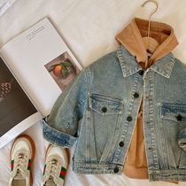 Chen Ma childrens coat 2021 Spring and Autumn new boys and girls make old cowboy shirt baby Korean version of foreign style coat