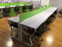 Shandong Jinan staff desk six people Office furniture card table table chair Group joint work table modern double