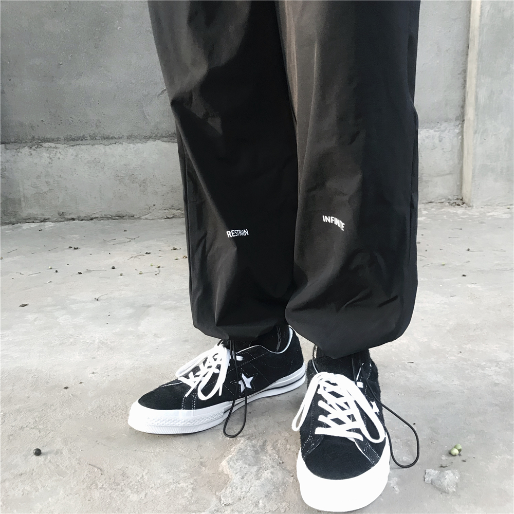 Paset overalls nam và nữ thủy triều thương hiệu chùm chân hoang dã xu hướng đường phố hip hop hiphop quần dây rút quần đùi
