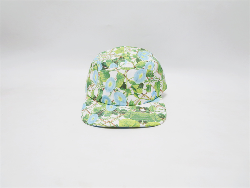 American Street Fashion Brand Snkrs Famous Spot Camping Cap Thin Five-Panel Cap 5Panel Floral Street Dance Bboy Skateboard