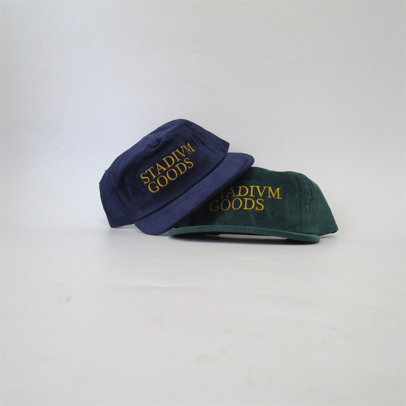 American Street Fashion Brand Snkrs Plain Solid Color Corduroy Retro Casual Trendy Flat-Brimmed Soft-Top Six-Panel Hat