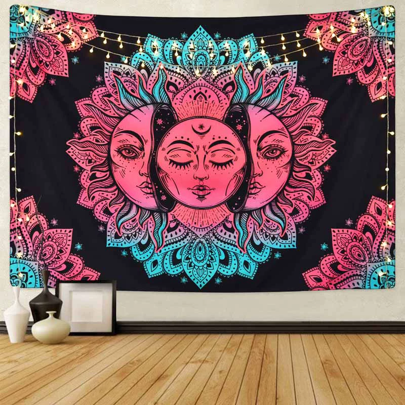 Mới tấm thảm mandala phong cách Đông Nam Á in nền vải phòng ngủ tấm thảm nhà hàng giường và bữa ăn sáng tường vải tấm thảm trang trí - Tapestry