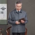 Áo khoác nam cao tuổi 50-60-70 tuổi mùa xuân mỏng phần ông nội quần áo ngoài ông già nam áo khoác trung niên nam - Áo khoác áo jacket nam Áo khoác