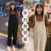 Maternity pants two-piece suit autumn bottoming shirt tide mother early autumn fashion loose cover butt hooded autumn and winter