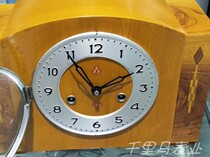 Mechanical 15 days Shanghai three-five spot clock second-hand Domestic wooden shell copper movement clock clearance discount transfer