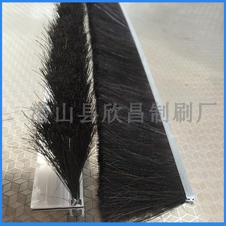 Anti-static brush strip friction-resistant horse hair strip brush bristle brush strip brown brush revolving door bottom sealing brush