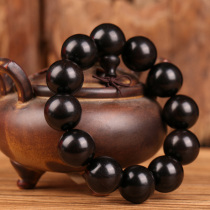 Authentic black sandalwood hand string old material African black wood hand string Antique hand string Men fuozhu Buddha beads Purple sandalwood hand string