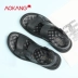 Dép Aokang 2019 hè mới xu hướng giản dị phiên bản Hàn Quốc của giày đi biển trung niên da đế xuồng chống trượt - Sandal dép quai hậu Sandal