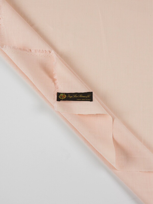 Loro Piana 242g Brick Fluffy Pink Wool Linen Li/941