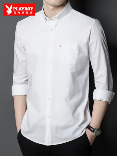 Playboy, трендовая приятная телу весенняя рубашка, облегающий крой, тренд сезона, подходит для подростков