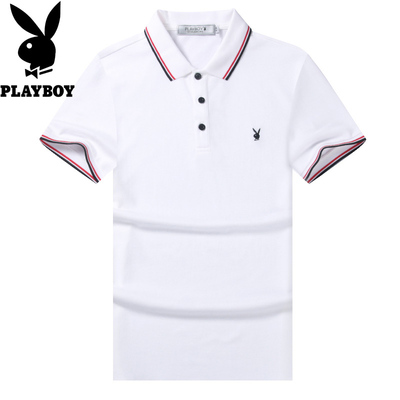 Playboy ngắn tay t-shirt nam mùa hè mới xu hướng kinh doanh áo sơ mi cổ áo polo áo sơ mi nam giản dị của quần áo áo thun nike Áo phông ngắn