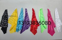 Wushu scales sequin color cloth knife color cloth martial arts performance competition competition color cloth spinning Taiji silk cloth knife ear