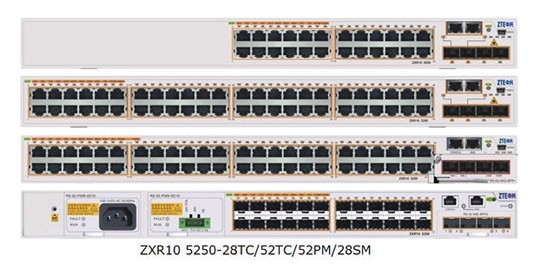 () ZTE ZXR10 5250 - 28TC 24 port 4 light port full gigabit two layer intelligent switch