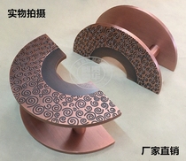 Special carved round door handle Glass door handle Chinese antique handle Wooden door handle handle