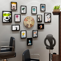 Barber shop wall decoration painting hairstyle shape picture painting hairdressing shop decoration painting hairstyle gallery wall photo frame wall painting