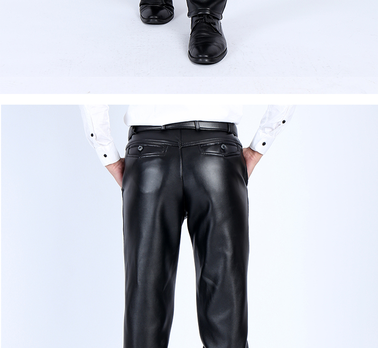 Pantalon cuir homme droit NIDOO PU pour hiver - Ref 1476919 Image 23