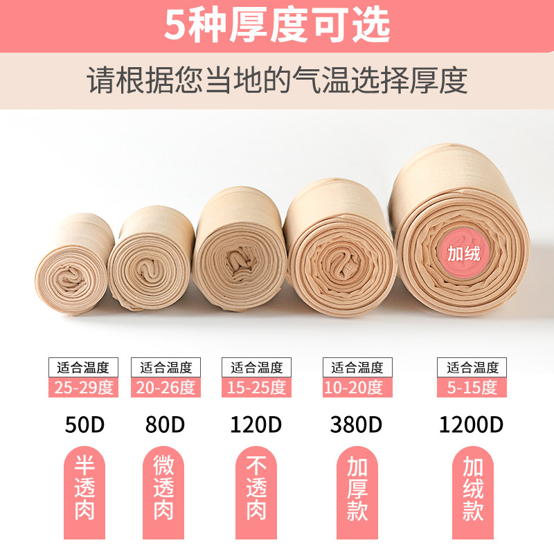 Silk Sox Women in Spring and Autumn Thin Section Light Leg Anti-Seduces Thick Underpants Socks Meat Color Autumn and Winter Inner Lap Pants