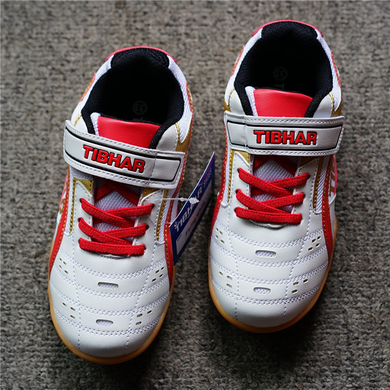 TIBHAR German tall and straight children's table tennis shoes boys and girls professional table tennis sports shoes breathable non-slip