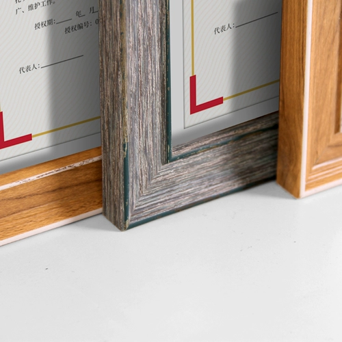 Retro A4 Фото кадры размещать коробку с сертификатом.