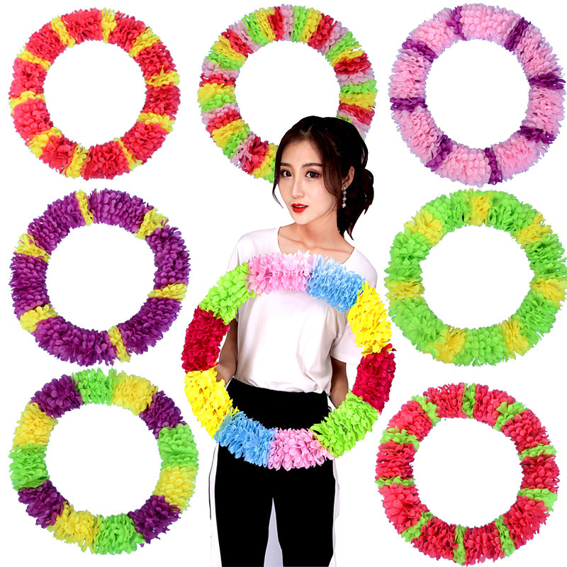 Encrypted hard circle steel wire wreath sports props opening ceremony school spring sports hand sports props creative