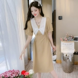 Летнее платье, летняя одежда, ретро приталенный корсет, длинная юбка, коллекция 2022