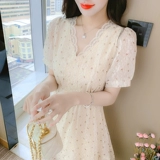 Шифоновое летнее платье, приталенный корсет, 2024 года, подходит для подростков