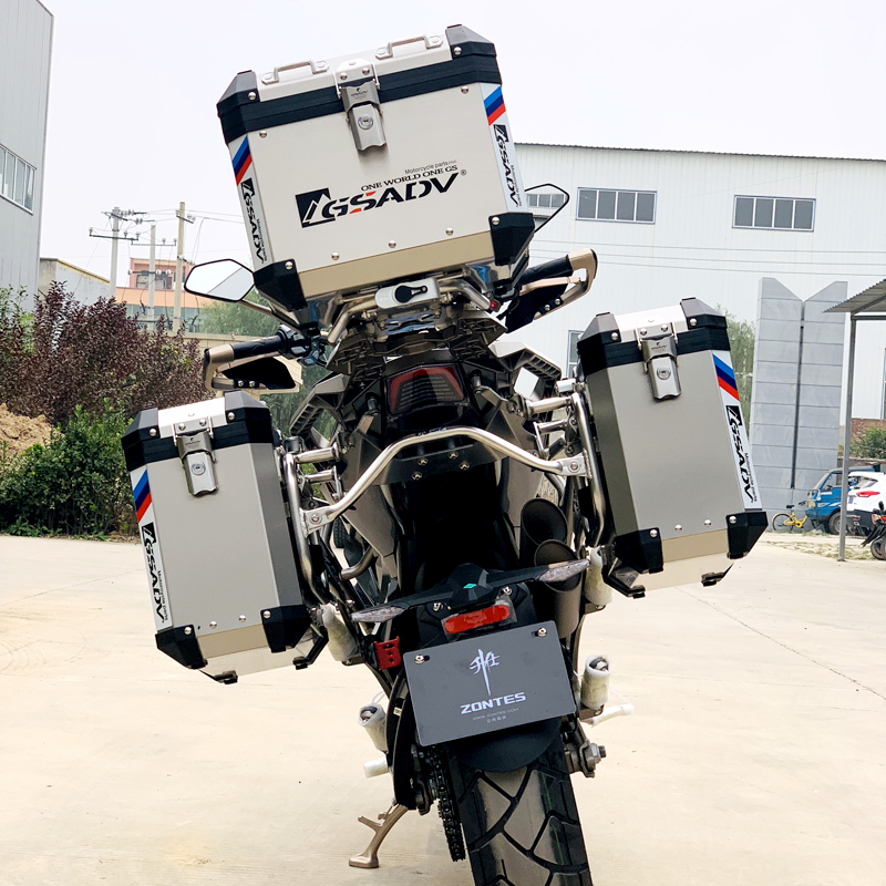 Shengshi 310T ADV bên hộp ba hộp phía sau hộp nhôm bên hộp sửa đổi kéo off-road phiêu lưu GSADV - Xe gắn máy phía sau hộp thùng để đồ xe máy